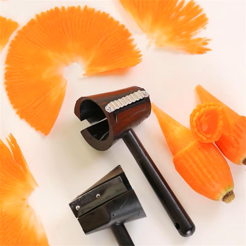 Spiral Pillar Vegetable Slicer, Manual Kitchen Roll Cutter & Decorating Tool