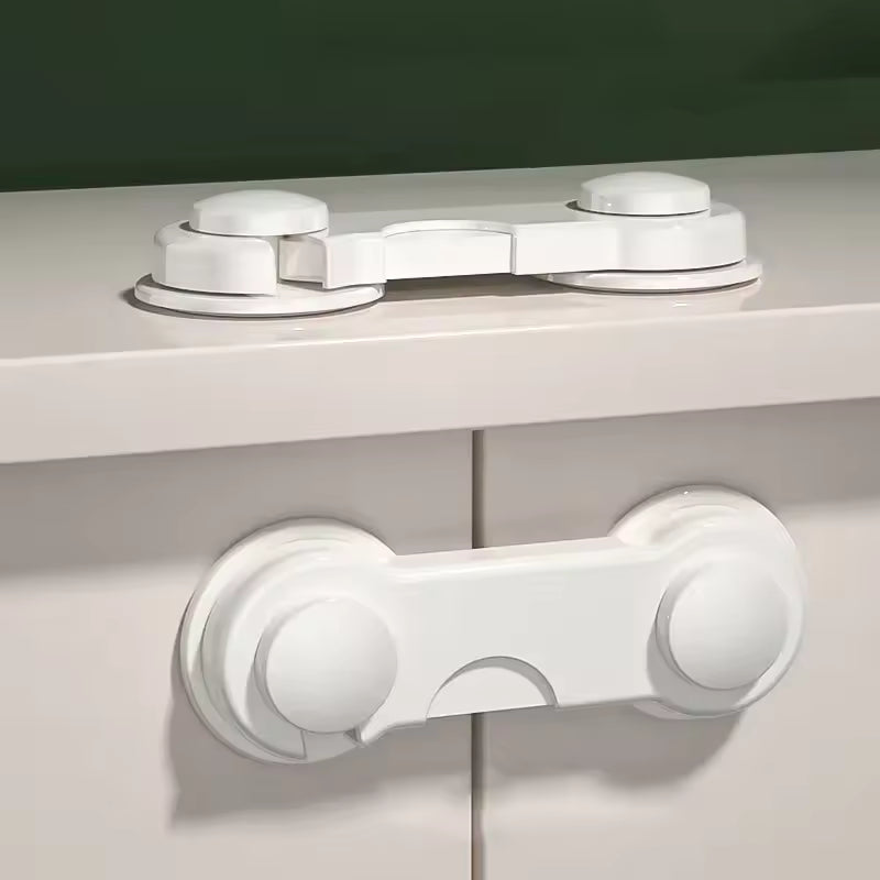Universal Child Safety Lock for Drawers, Cabinets, and Refrigerators, No-Drill Anti-Pinch Protection