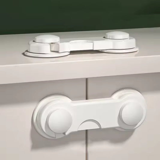 Universal Child Safety Lock for Drawers, Cabinets, and Refrigerators, No-Drill Anti-Pinch Protection