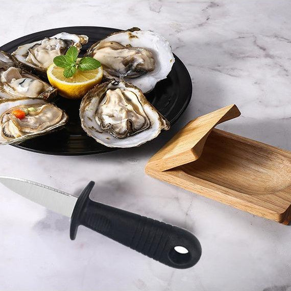 Wooden Oyster Shucking Clamp Holder