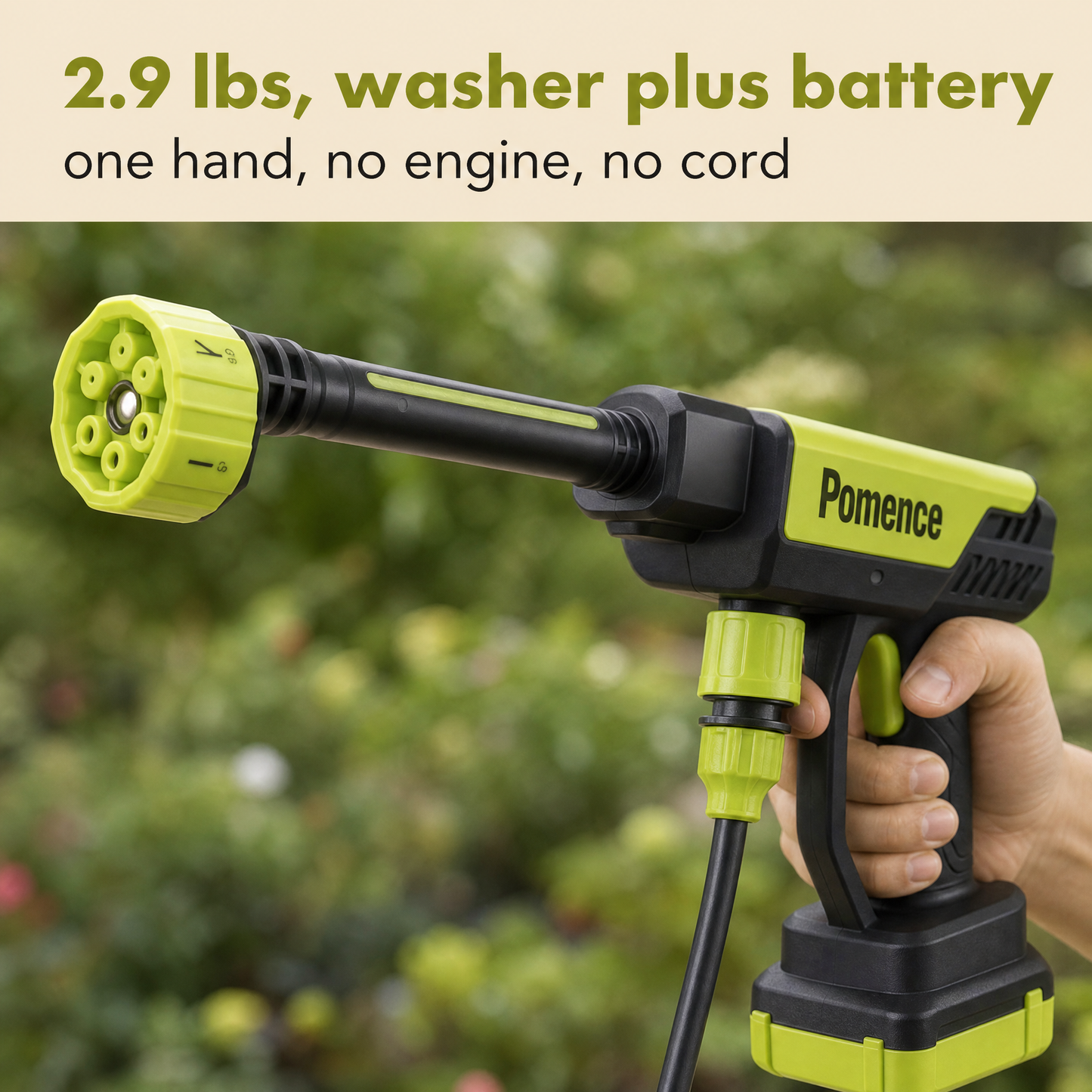 Pomence™ Cordless Pressure Washer