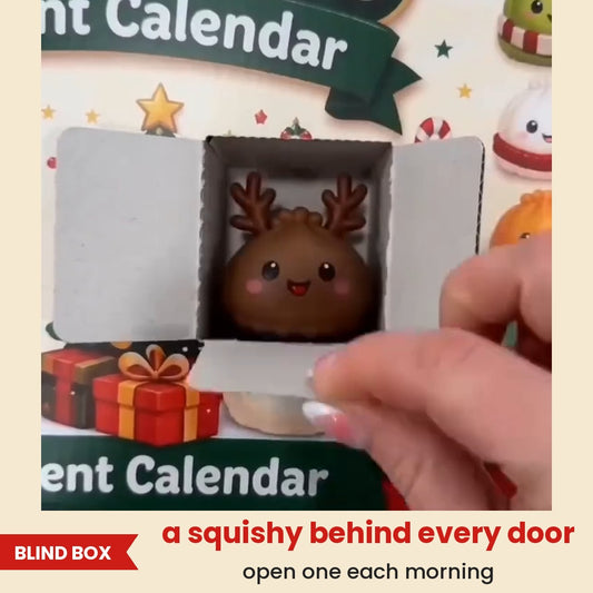 a squishy behind every door: open one each morning