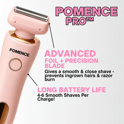 Foil and precision blade, 4 to 6 shaves per charge