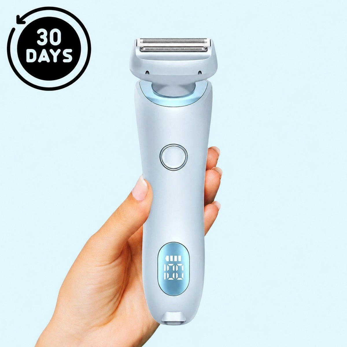 Pomence painless hair removal shaver, Blue