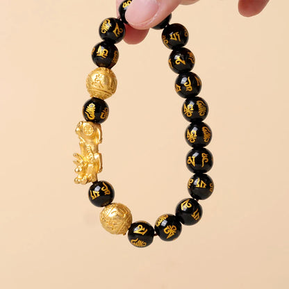 FengShui PiXiu Obsidian Wealth Bracelet VIP