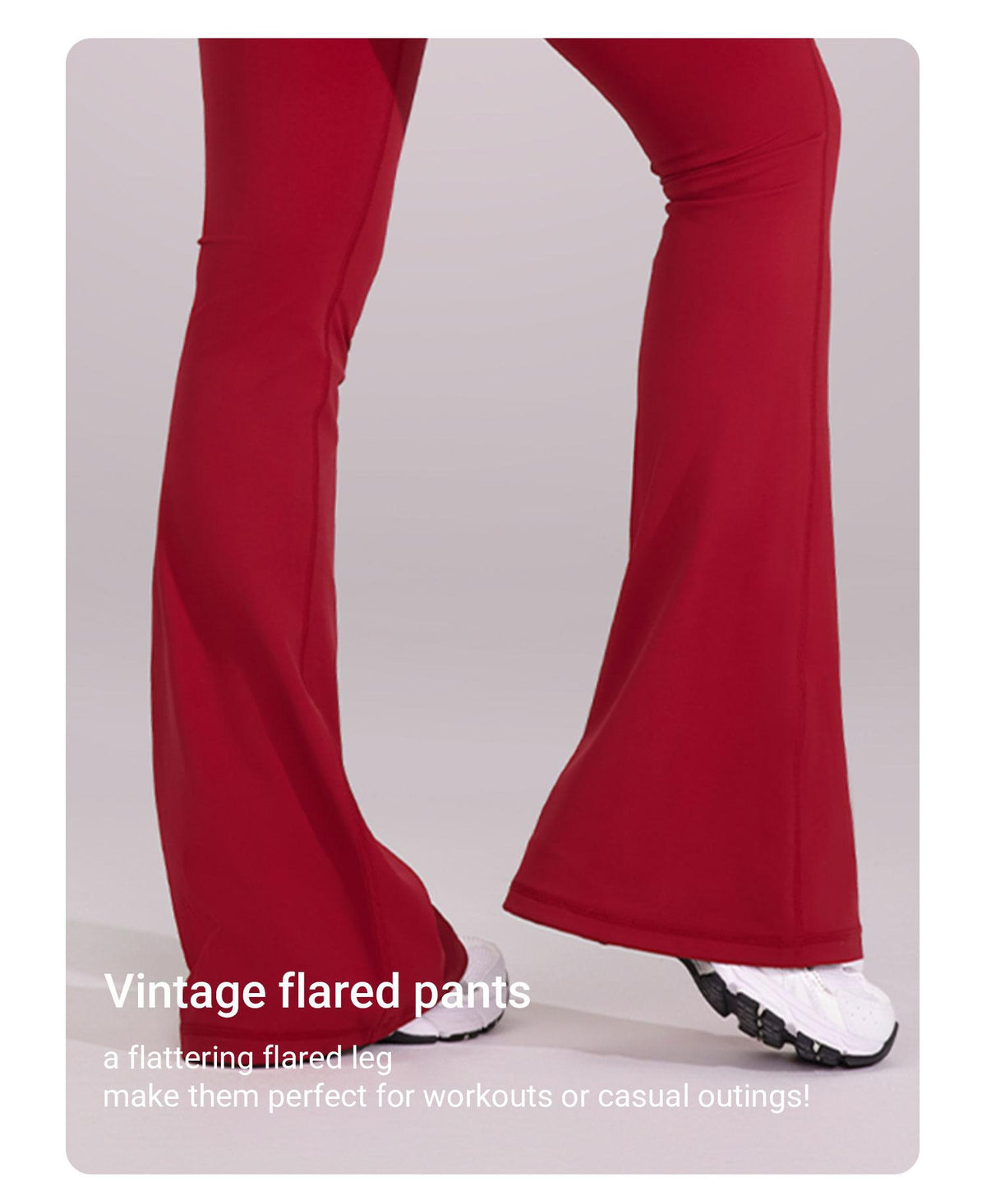Flattering flared leg