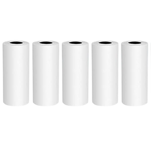 5x White Paper Rolls