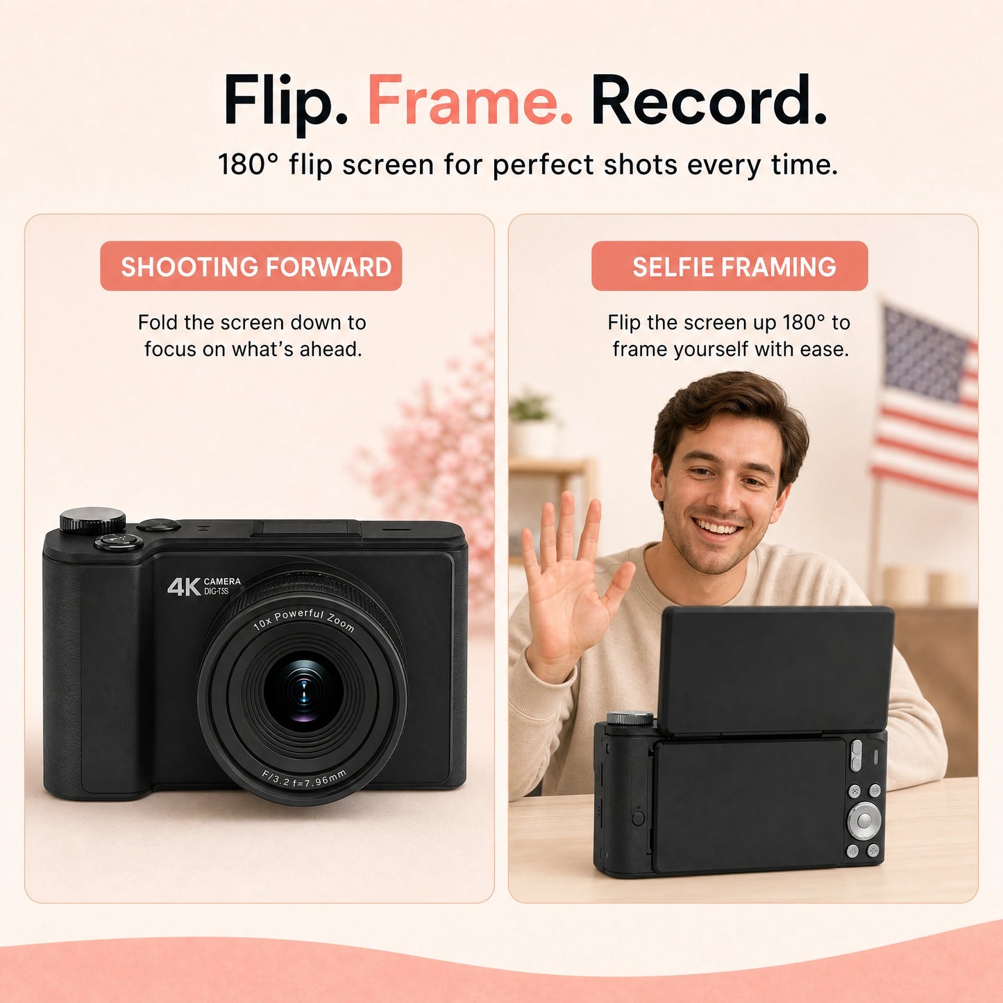 Pomence™ Digital Vlogging Camera