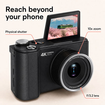Pomence™ Digital Vlogging Camera