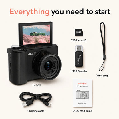Pomence™ Digital Vlogging Camera
