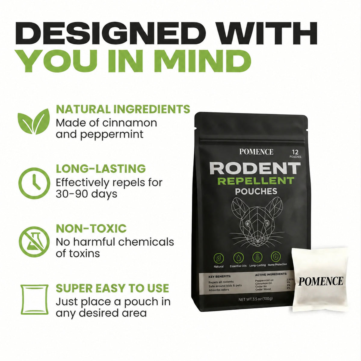 Pomence™ Rodent Repellent Pouches
