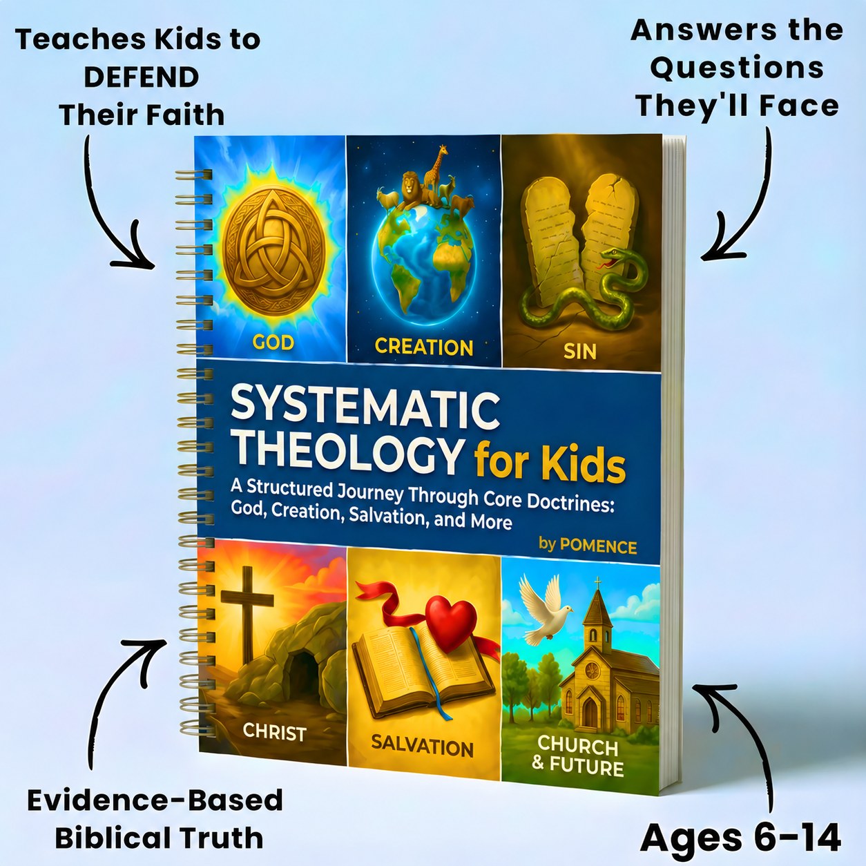 Pomence 52-Week Bible Study Workbook for Kids cover