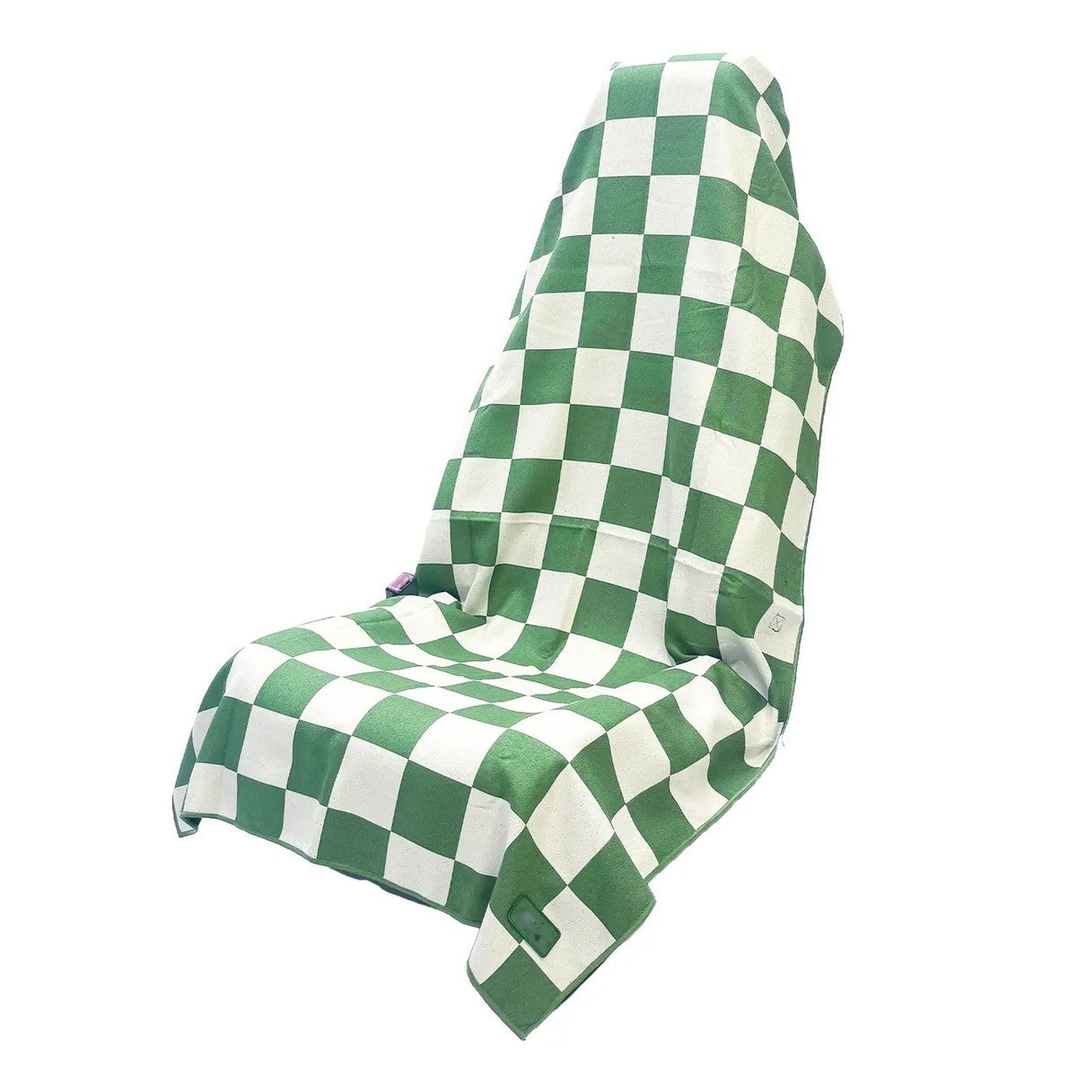 Green Checker print
