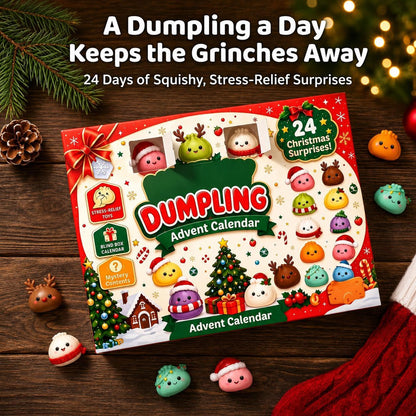 Pomence Dumpling Squishy Advent Calendar, 24 Christmas surprises
