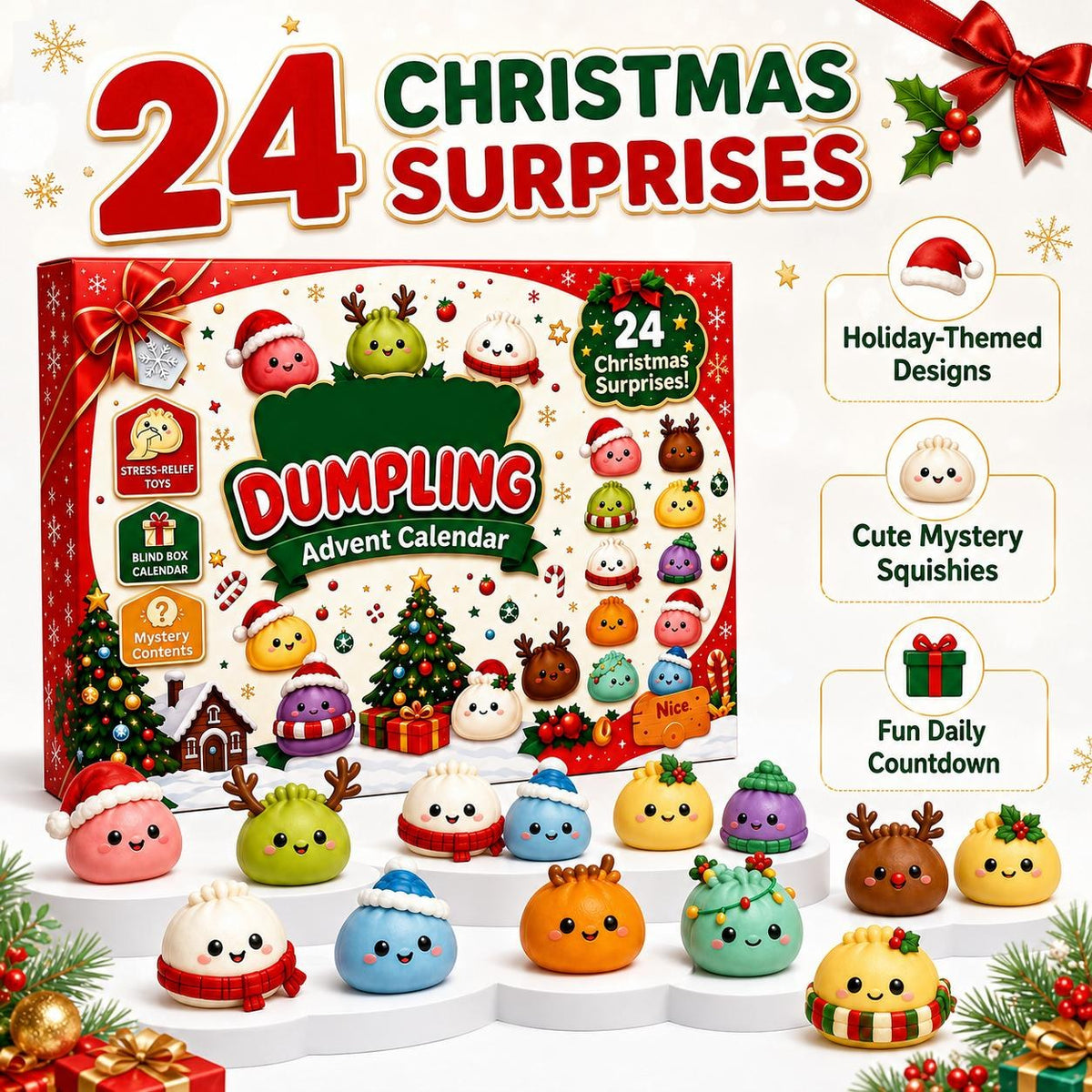 Product specifications: 28 x 18 x 4.2 cm, 430 g, 24 pieces