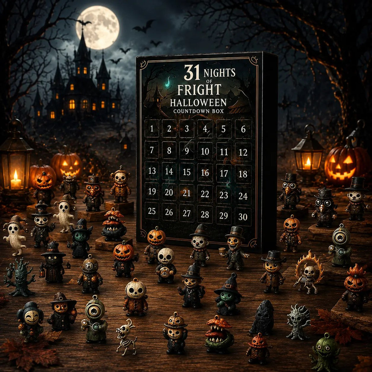 Pomence Halloween Countdown Blind Bag Calendar, 31 nights of blind bag surprises