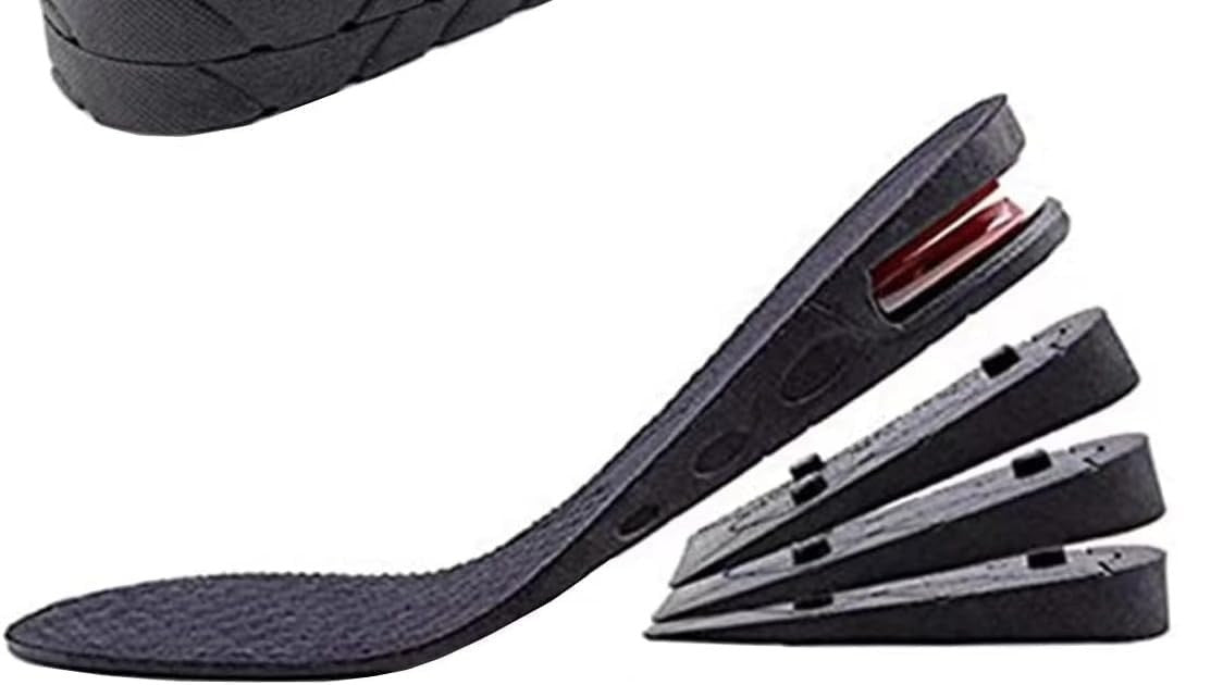 Pomence™ Height Boost Insoles. Pomence Height Boost Insoles shown as separated stackable layers
