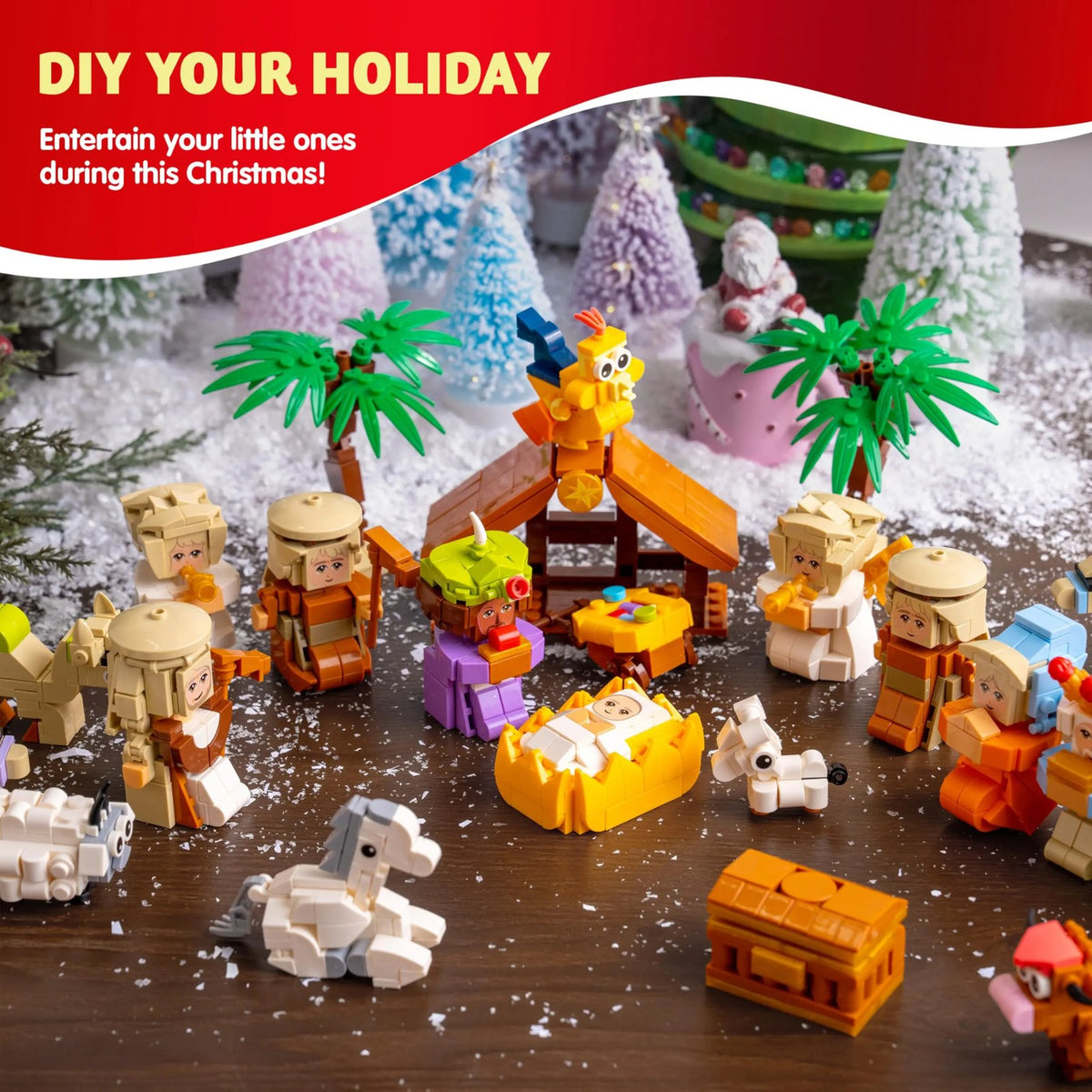 Festive family fun, building the nativity scene together every day of December