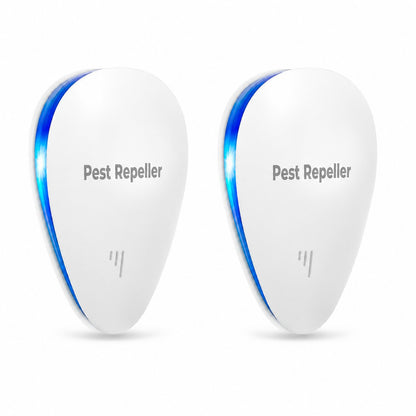 Two Pomence Pest Repeller units side by side, Buy 1 Get 1 Free 2-pack
