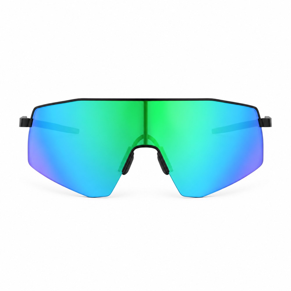 The Pomence Photochromic Sport Sunglasses in Blue, front-facing packshot