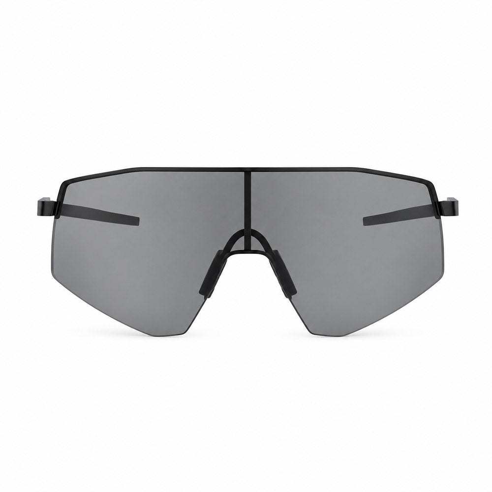 The Pomence Photochromic Sport Sunglasses in Clear Gray, front-facing packshot