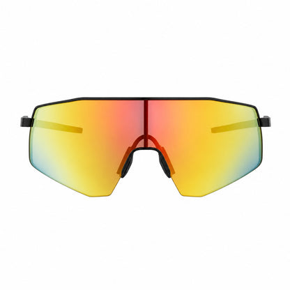 The Pomence Photochromic Sport Sunglasses in Red, front-facing packshot
