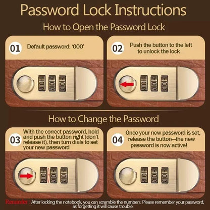 How to open the Pomence Savings Binder lock and set your own 3-digit code