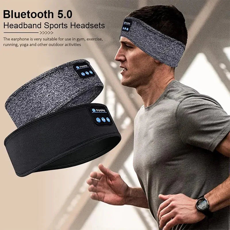 Pomence™ Bluetooth Sleep Headband. Bluetooth 5.0 headband headset in grey and black