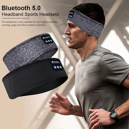 Pomence™ Bluetooth Sleep Headband. Bluetooth 5.0 headband headset in grey and black