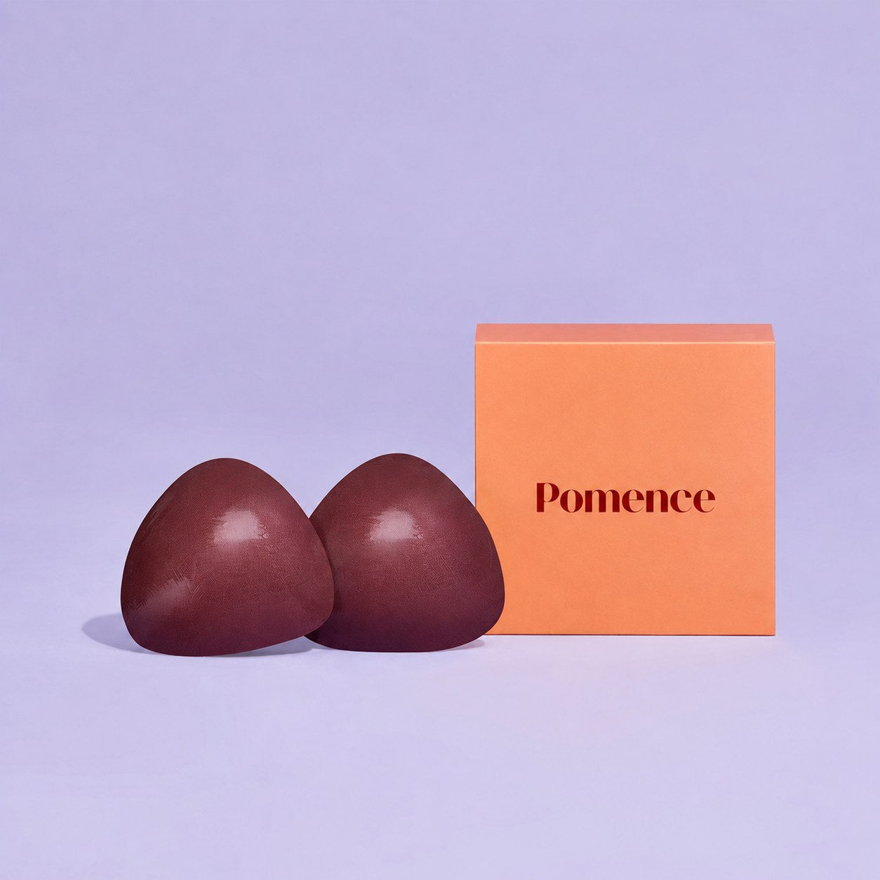 Pomence™ Instant Volume Sticky Bra Inserts. Coffee: a pair of Pomence sticky bra inserts
