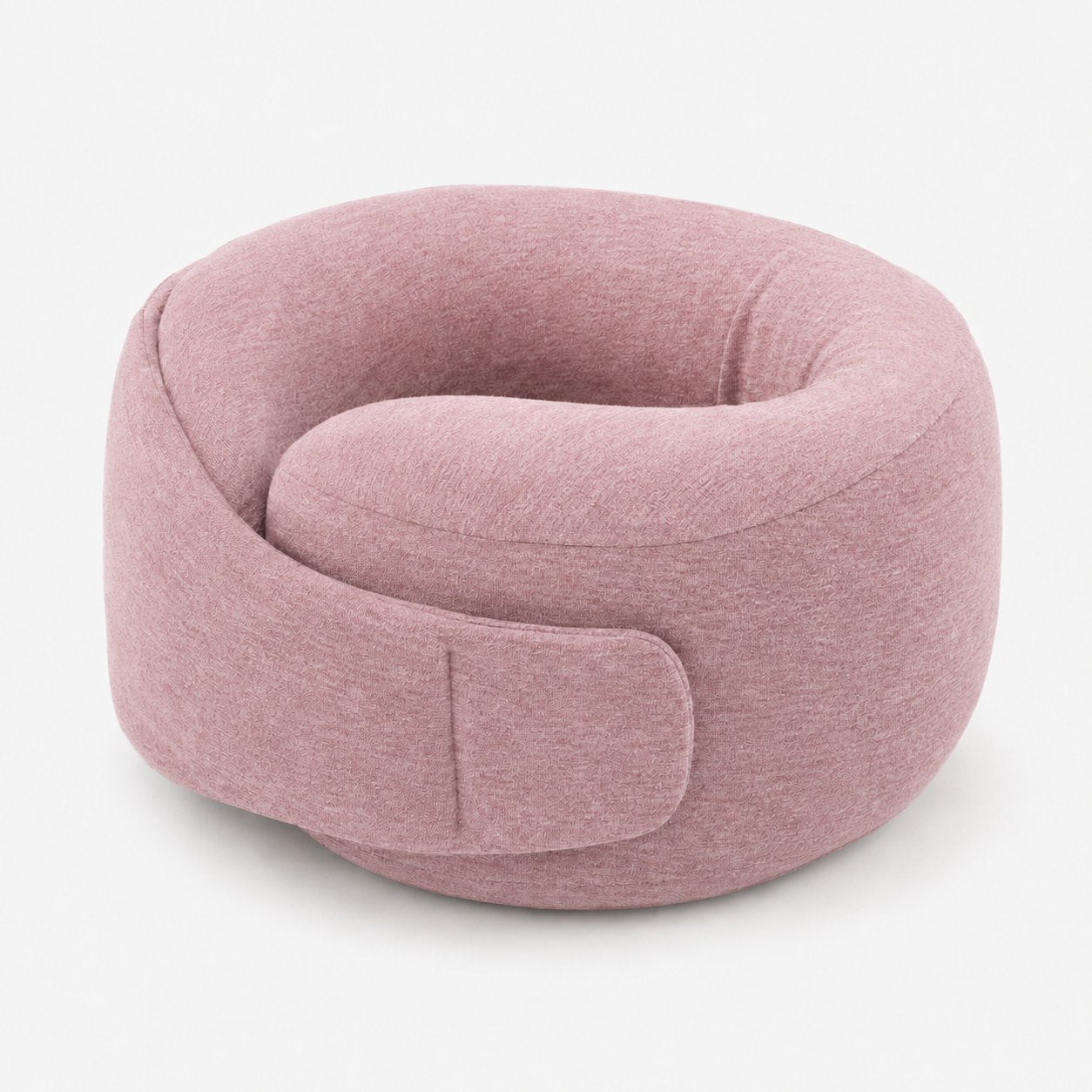 Pomence™ Wrap Travel Neck Pillow. Pink: memory foam wrap pillow, closes around your neck, adjustable strap