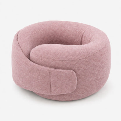 Pomence™ Wrap Travel Neck Pillow. Pink: memory foam wrap pillow, closes around your neck, adjustable strap
