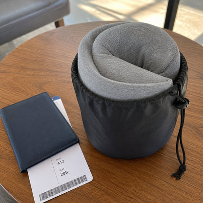 Pomence™ Wrap Travel Neck Pillow. Packs small into the included travel pouch