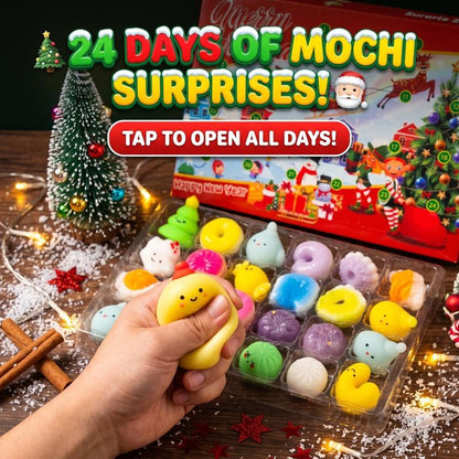 Pomence Christmas Mochi Squishy Advent Calendar, 24 daily surprises