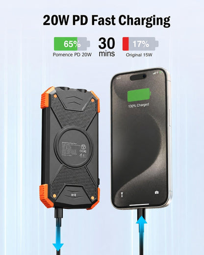 20W PD fast charging, 65 percent in 30 minutes