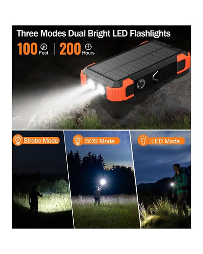 Dual bright LED flashlights with strobe, SOS and LED modes