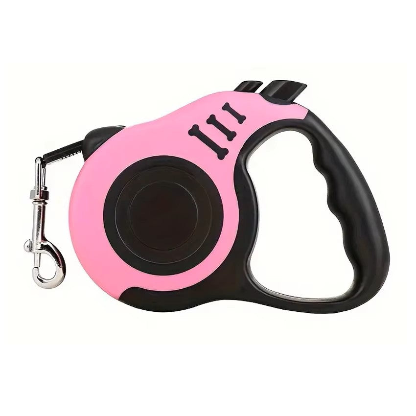 Automatic Retractable Dog Leash with Nylon Belt & Grip Handle