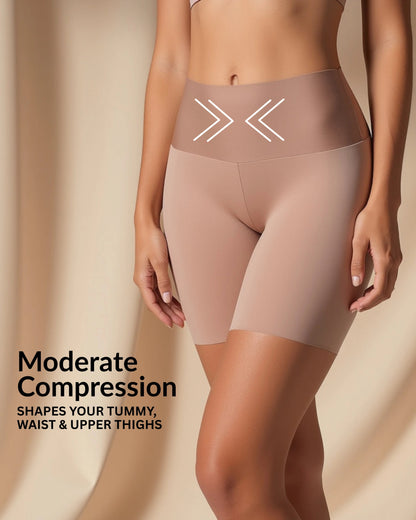 Tuck-N-Lift Seamless Slip Short worn under a dress