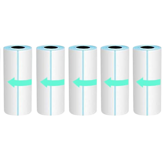 5x Sticker Paper Rolls