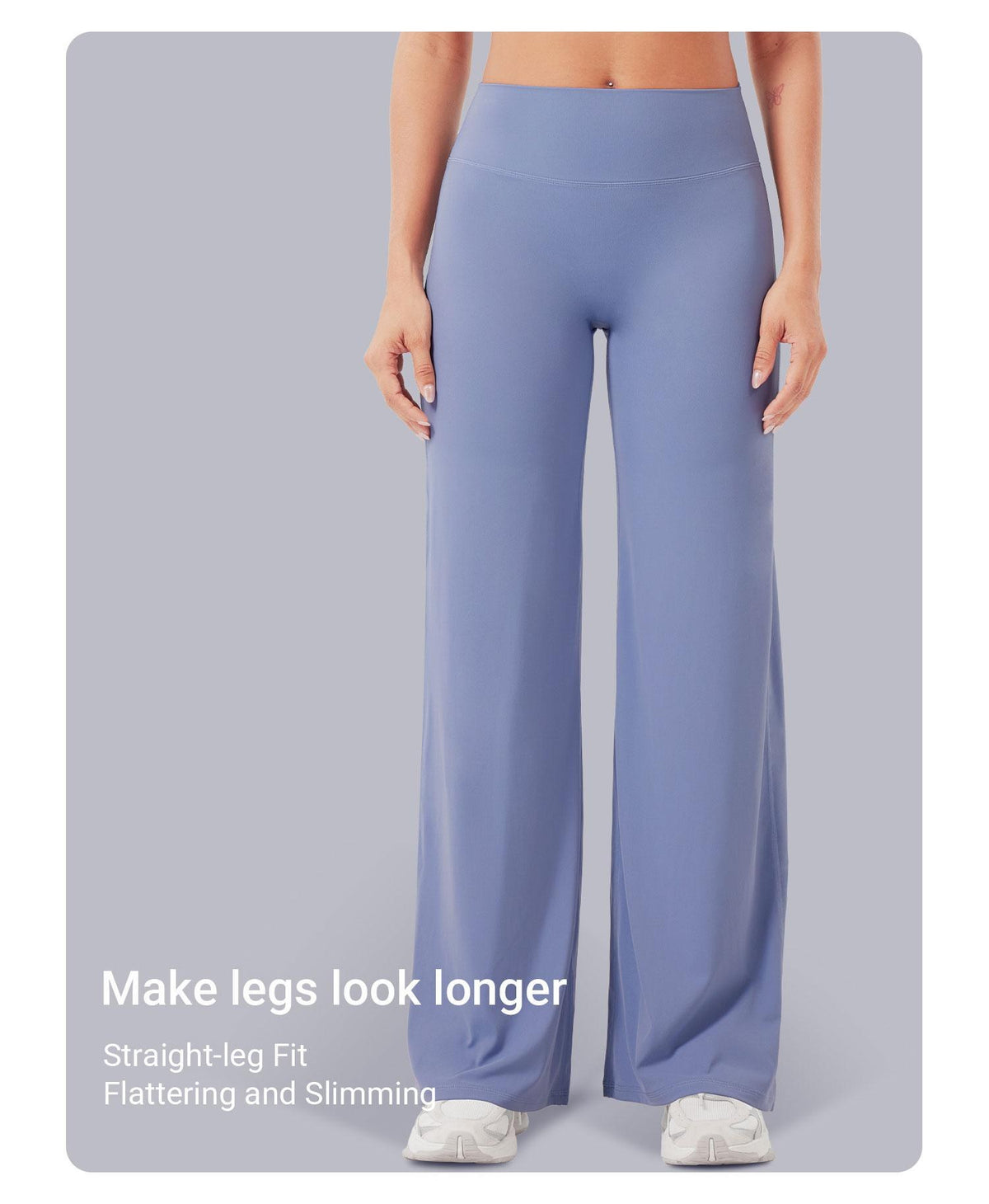 Straight leg fit that makes legs look longer