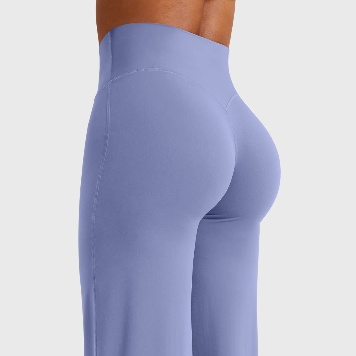 High-Waisted Straight Leg Yoga Leggings in Ocean Blue