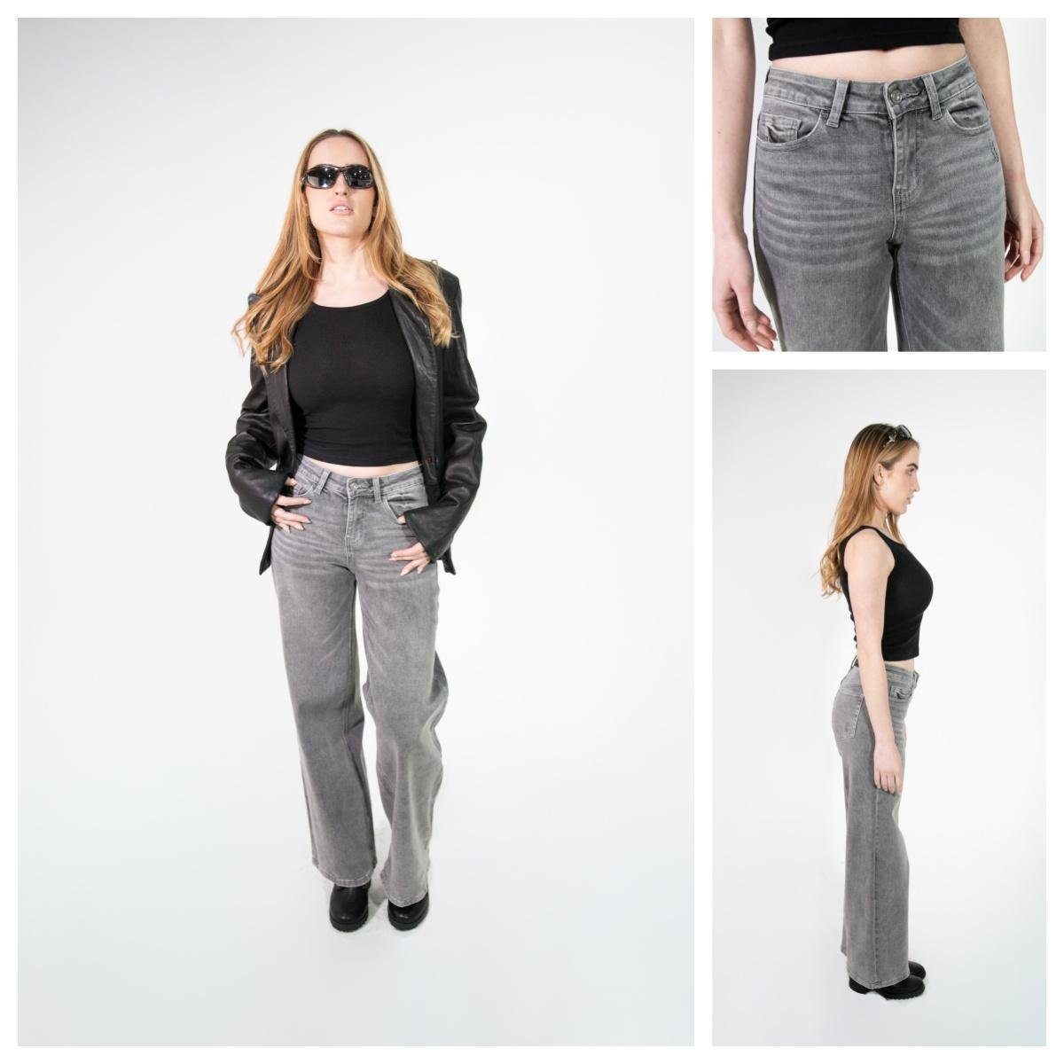 Pomence™ Baggy Wide-Leg Jeans