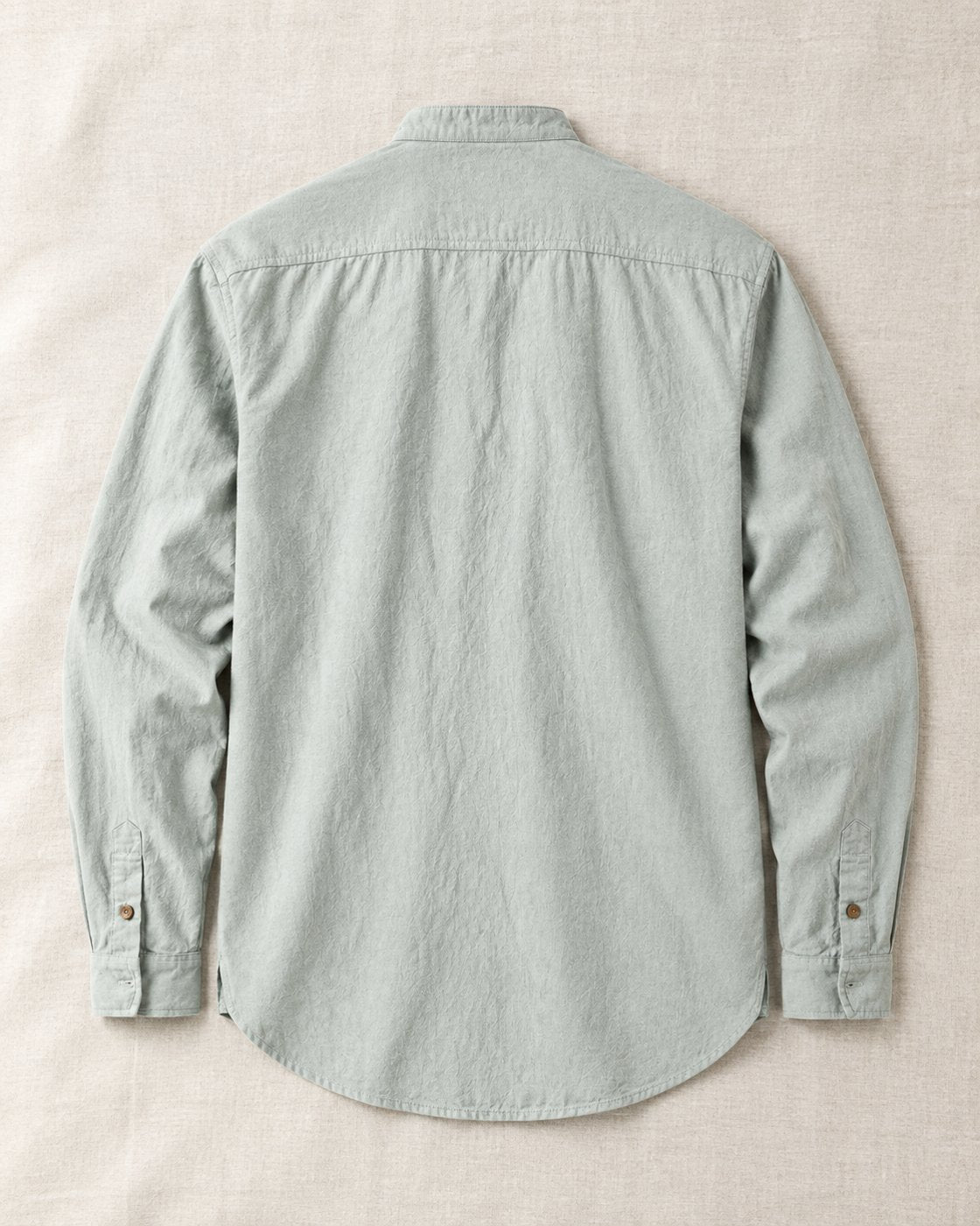 Pomence™ Soft-Touch Band Collar Shirt