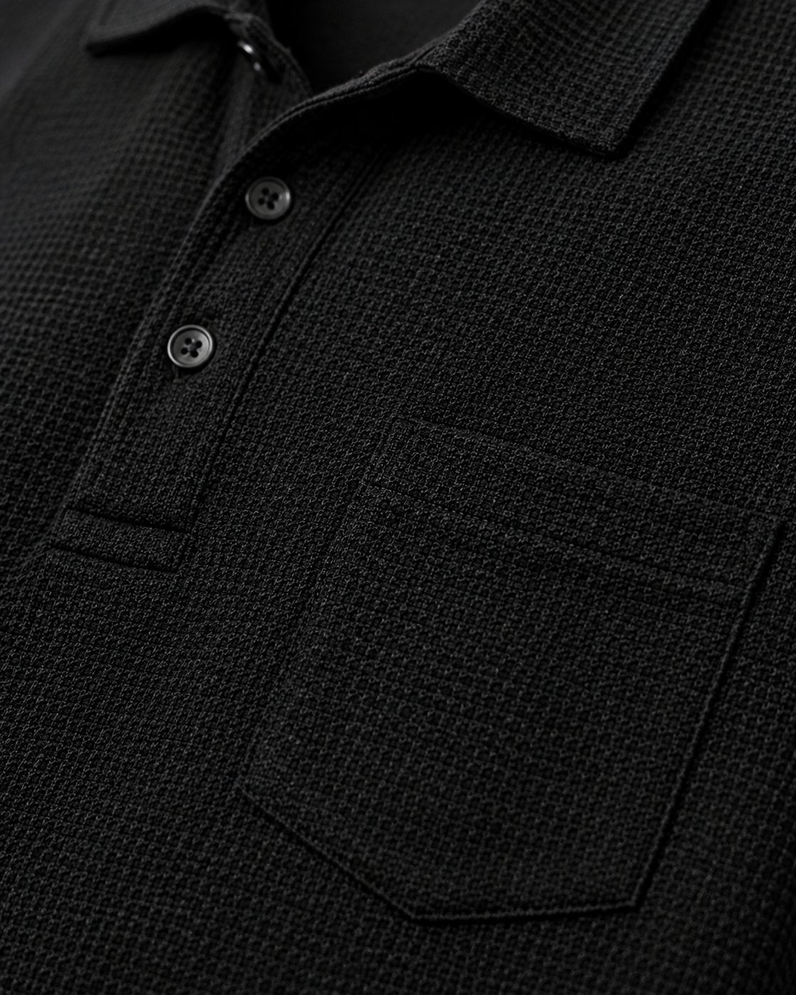 Pomence™ Textured Pocket Polo
