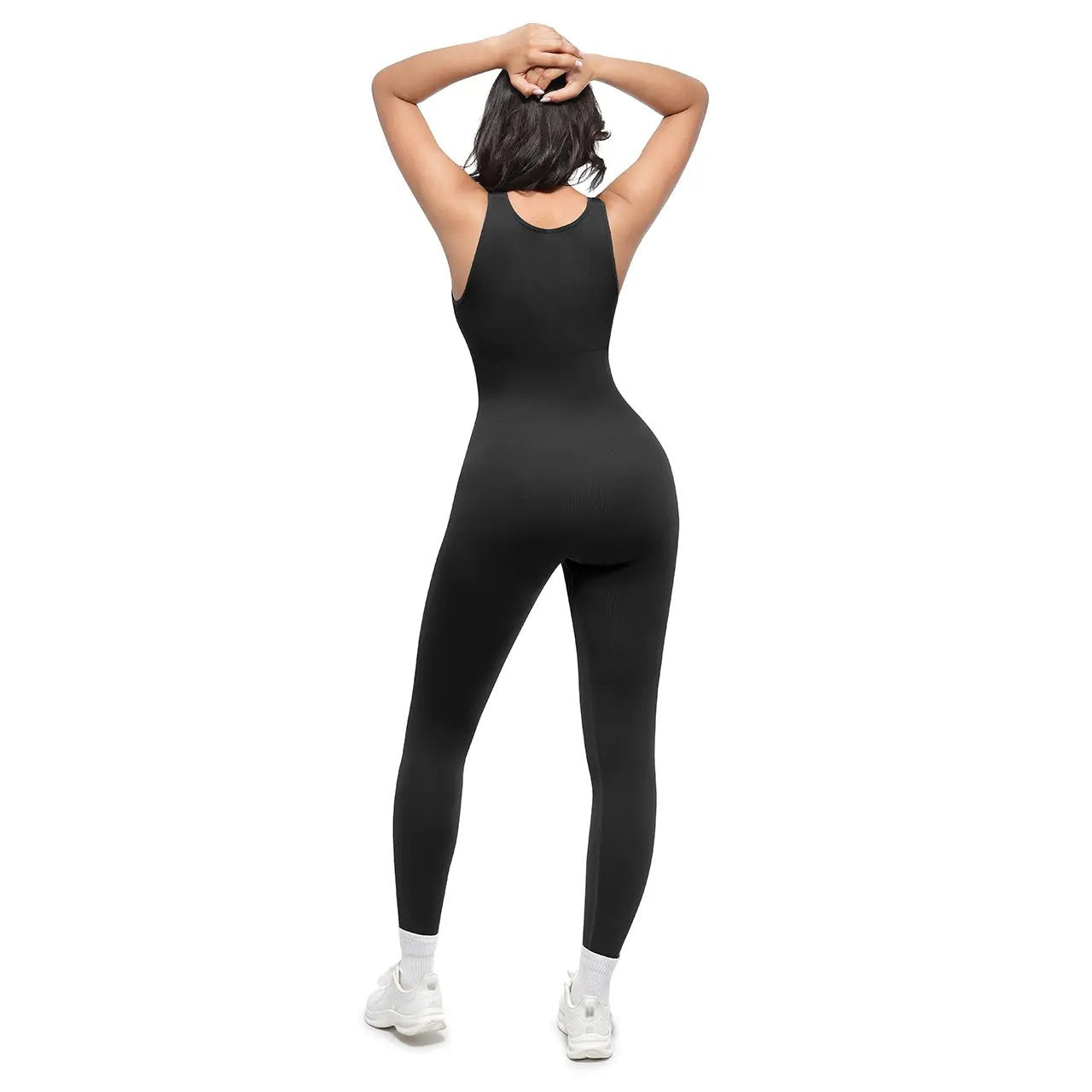 Pomence Women's Deep V Compression Shapewear Jumpsuit