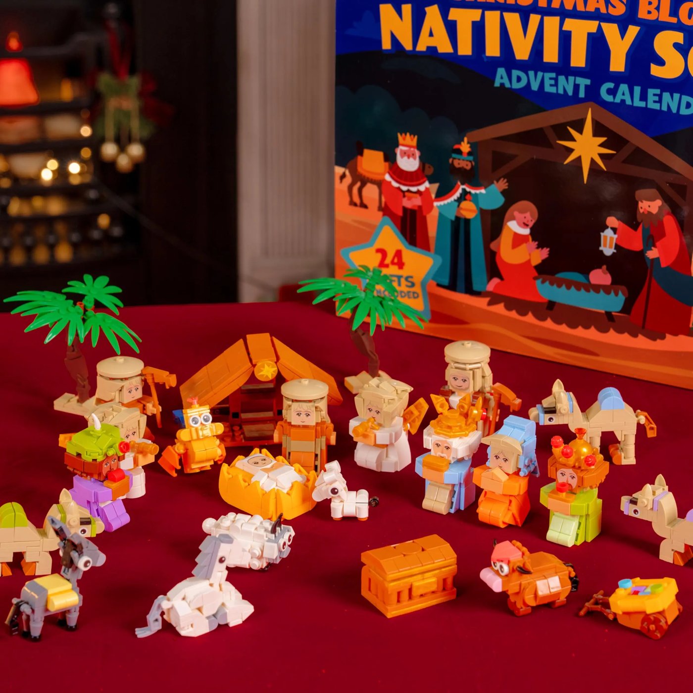 Rich character detail across the full nativity building block set