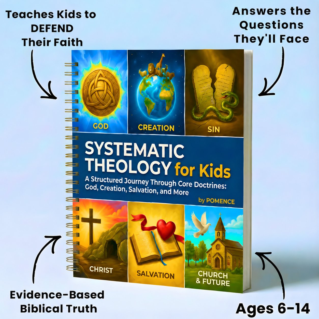 Pomence 52-Week Bible Study Workbook for Kids cover