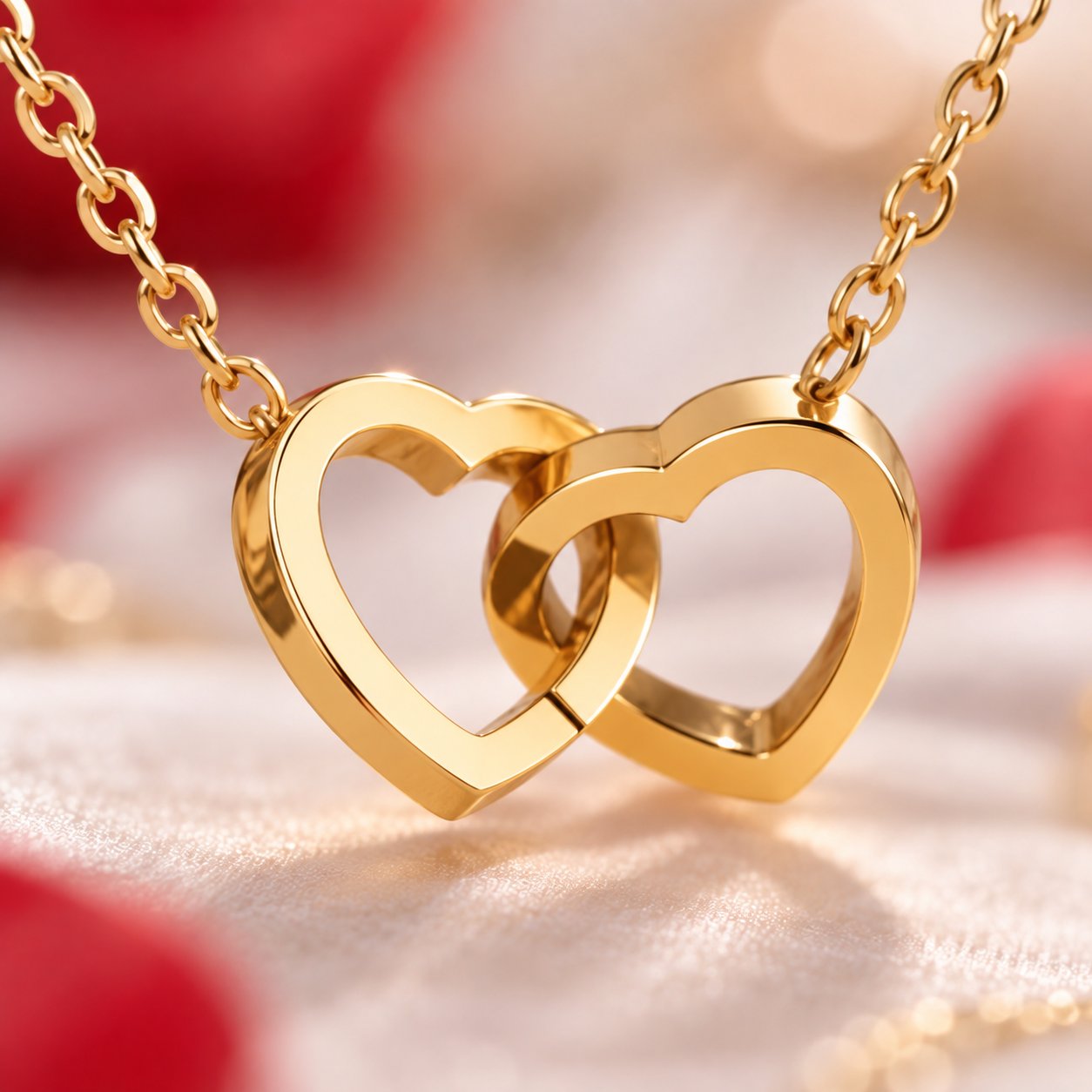 The double heart pendant