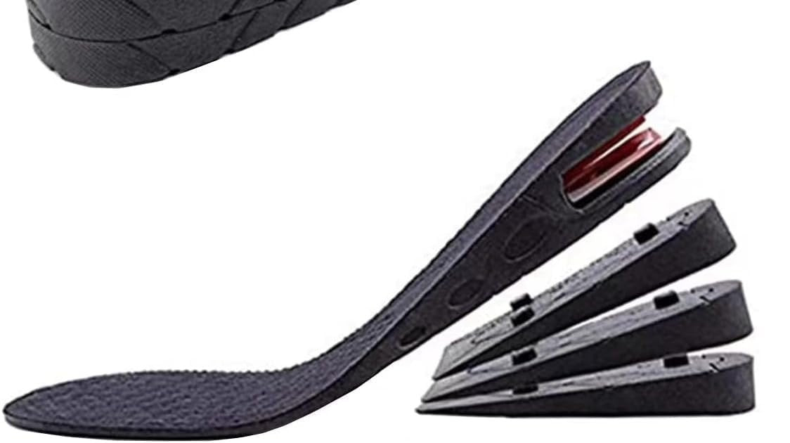 Pomence Height Boost Insoles shown as separated stackable layers