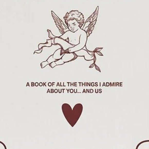 The cupid line drawing on the white cover of the Pomence journal